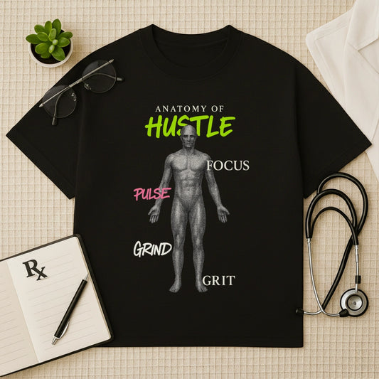 Anatomy of Hustle Doctor Graphic Oversized T-Shirt