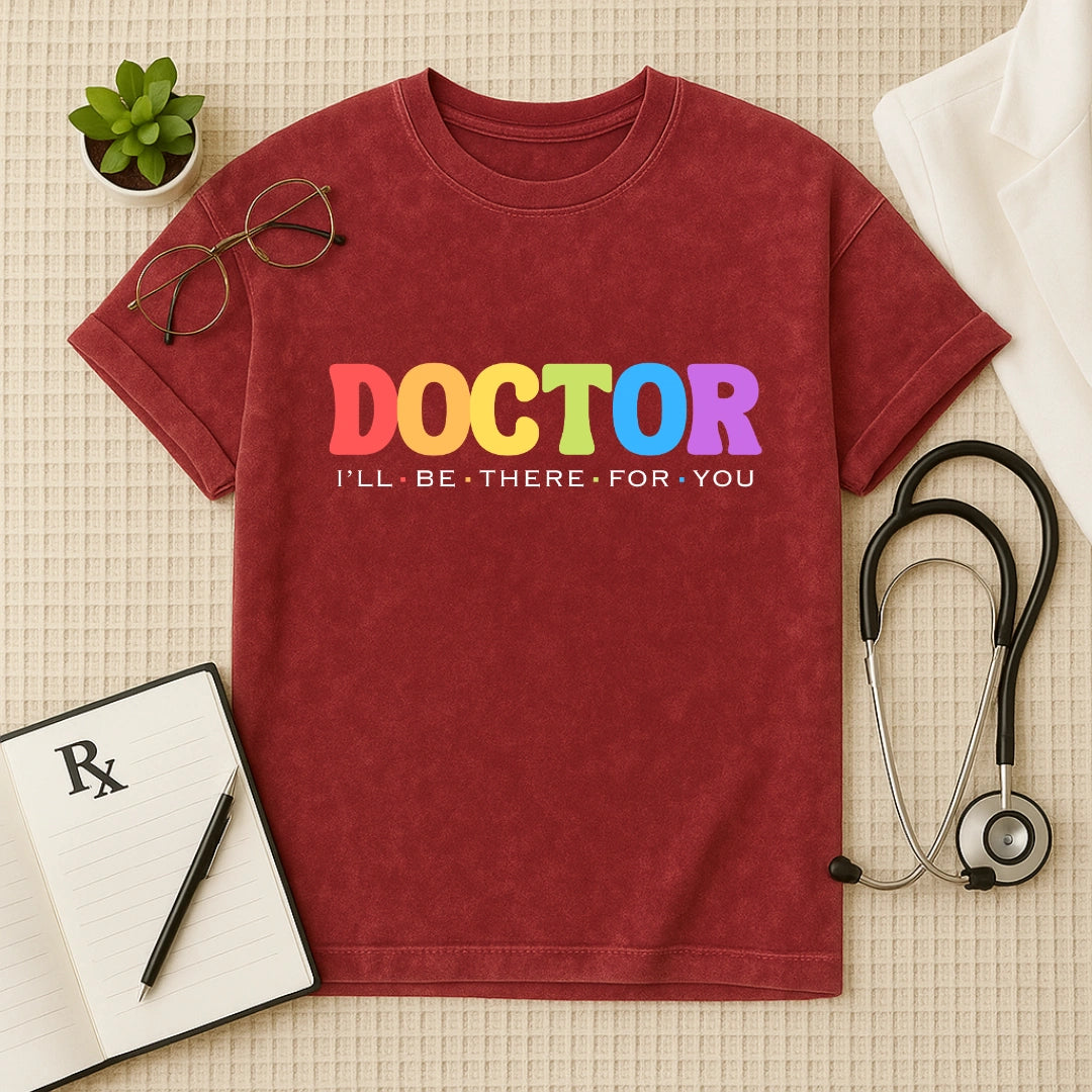 Doctor Oversized Acid Wash  Aesthetic T-Shirt