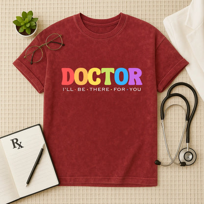 Doctor Oversized Acid Wash  Aesthetic T-Shirt