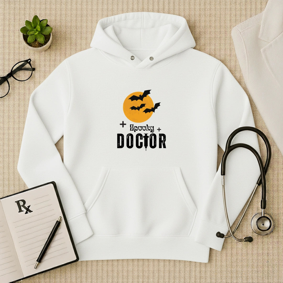 "Spooky Doctor" Halloween Medical Merch Cotton Hoodie