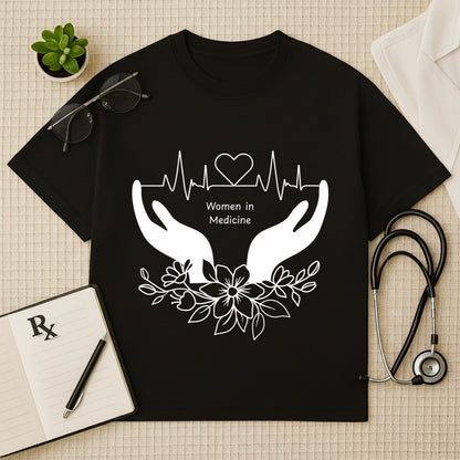 Women in Medicine Doctor Graphic Oversized T-Shirt