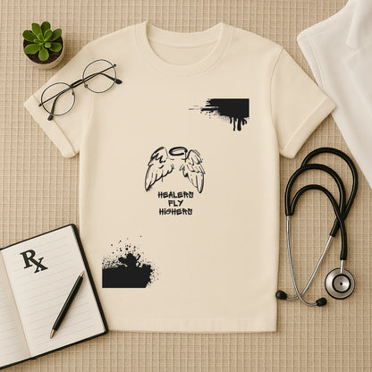 Healers Fly Higher – Motivational Doctor T-shirt for Medical Pros