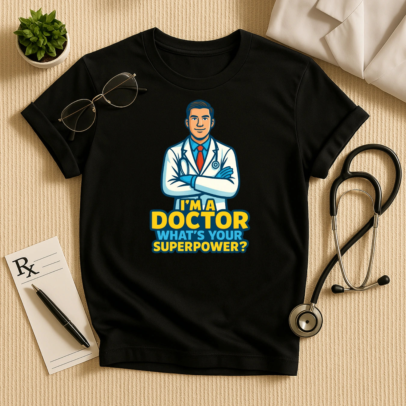 I Am a Doctor – Superpower Quote T-shirt for Medical Heroes