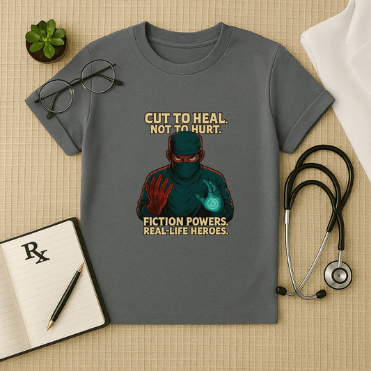 Cut to Heal Surgeon T-shirt – Anime Edition for Real-Life Heroes