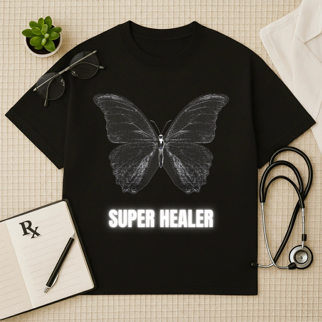 "Super Healer" Butterfly Doctor Oversized T-Shirt