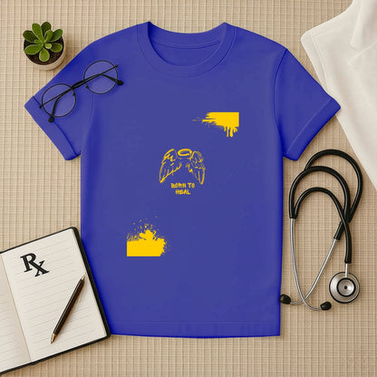 Born to Heal – Doctor Angel Wing Graphic Unisex T-shirt for Medical Heroes