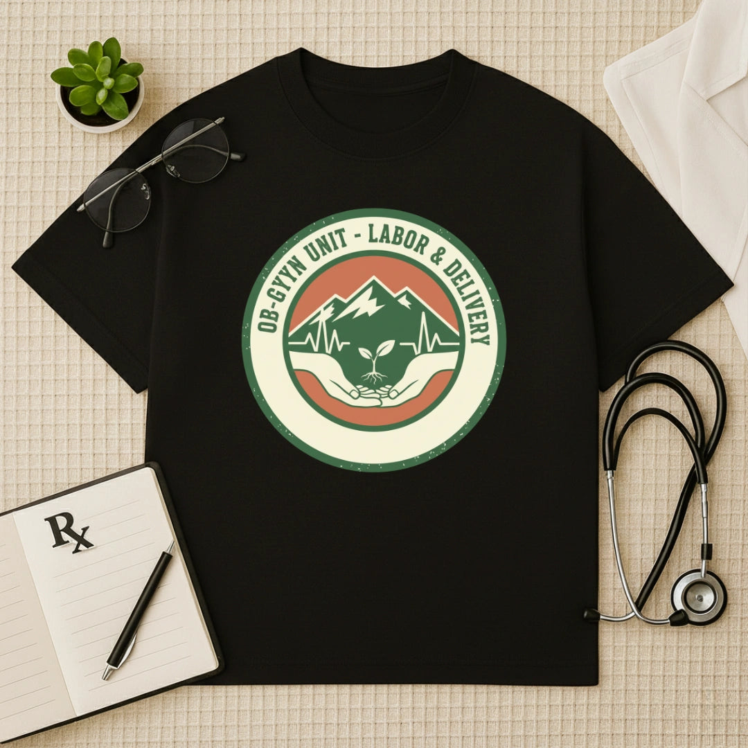 OB-GYN Labor & Delivery Unit Oversized T-Shirt