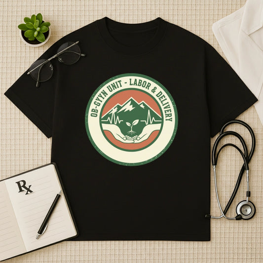 OB-GYN Labor & Delivery Unit Oversized T-Shirt