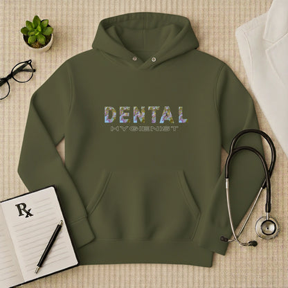 Floral Dental Hygienist Premium Medical Hoodie