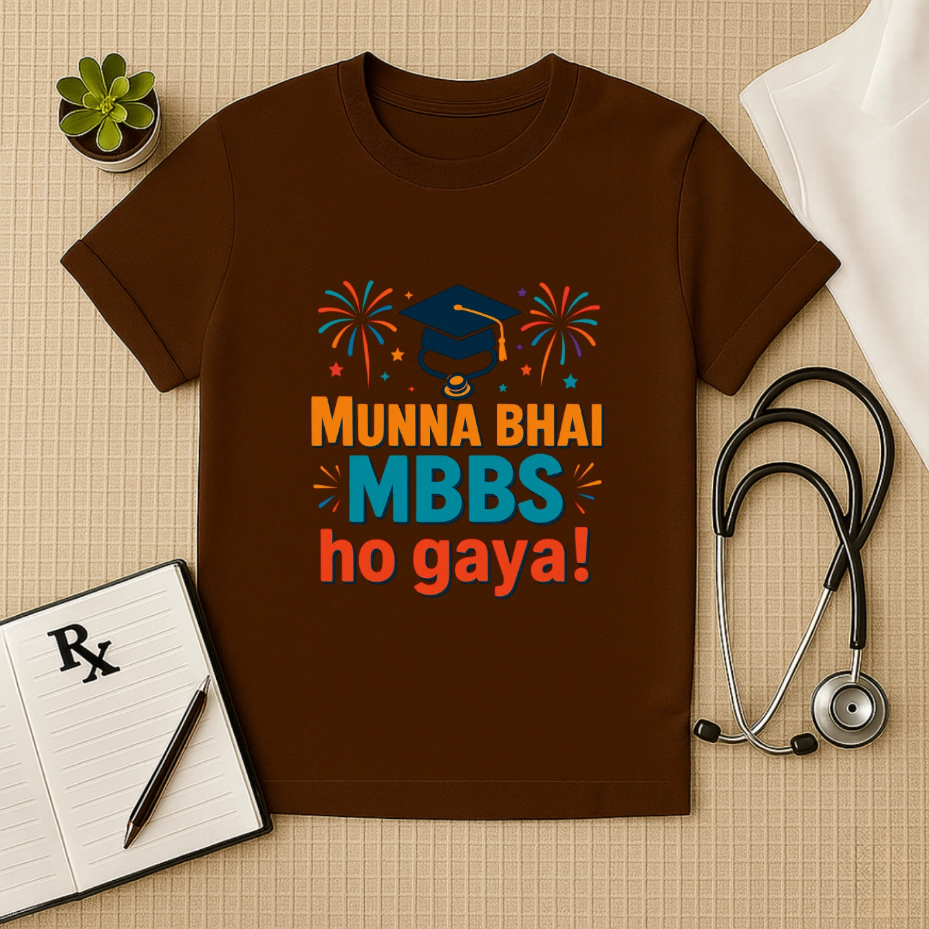 Munna Bhai MBBS Ho Gaya! – Graduation Celebration Unisex T-shirt