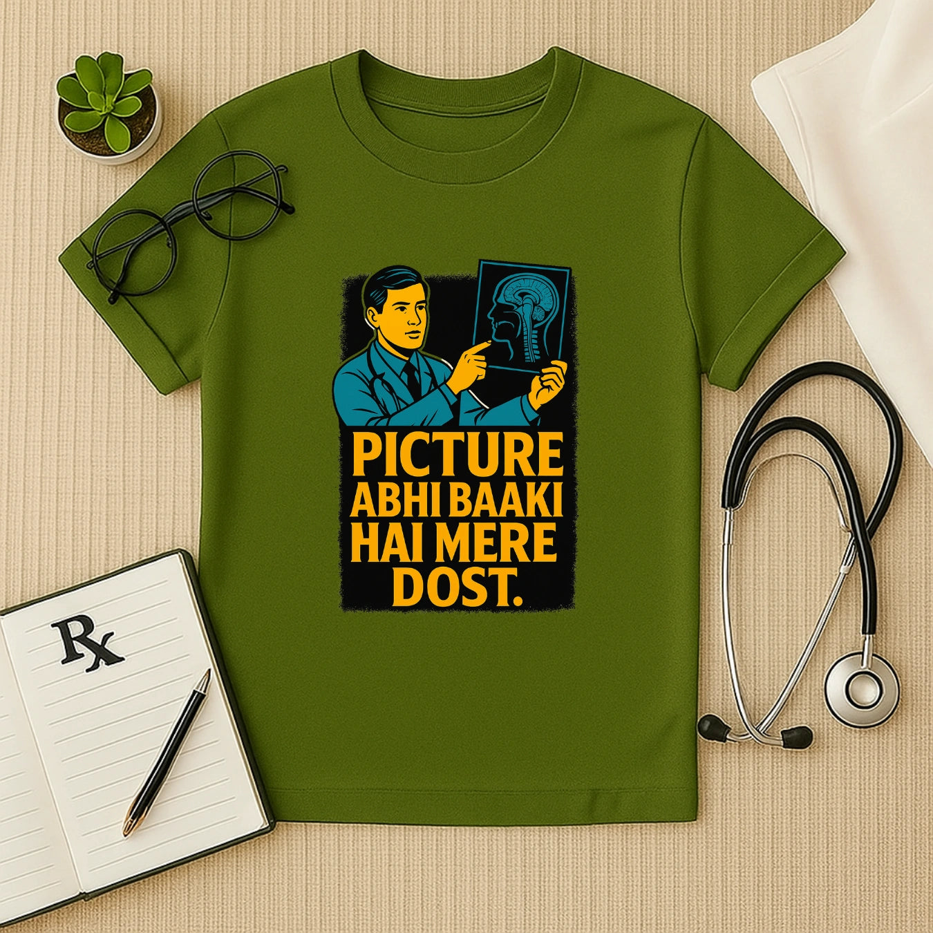 Picture Abhi Baaki Hai Mere Dost Doctor Unisex T-Shirt