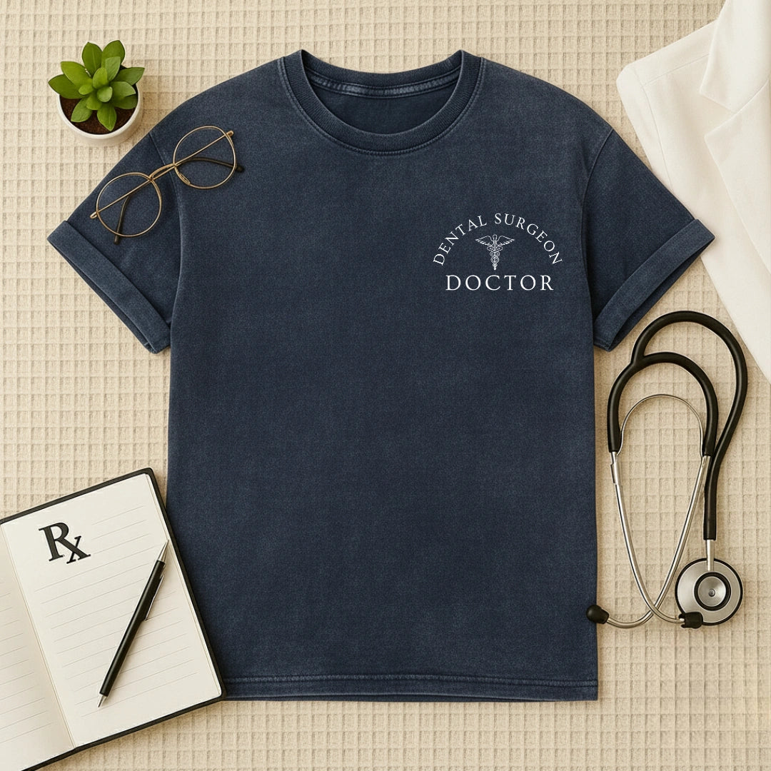 Dental Surgeon Doctor | Acid Wash Oversized T-Shirt