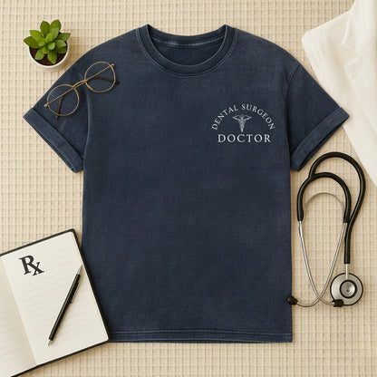 Dental Surgeon Doctor | Acid Wash Oversized T-Shirt