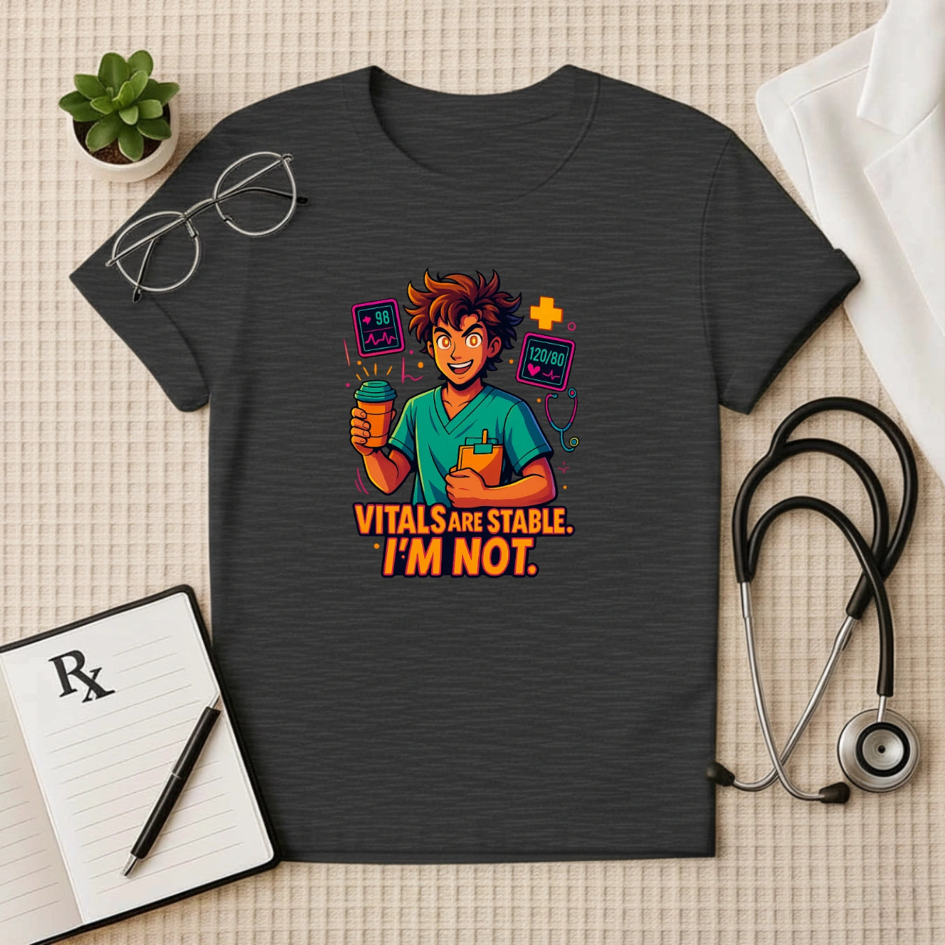 Funny Doctor T-Shirt: Medical Humor Vitals Tee