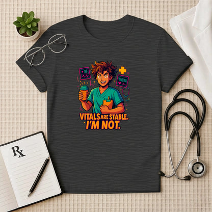 Funny Doctor T-Shirt: Medical Humor Vitals Tee