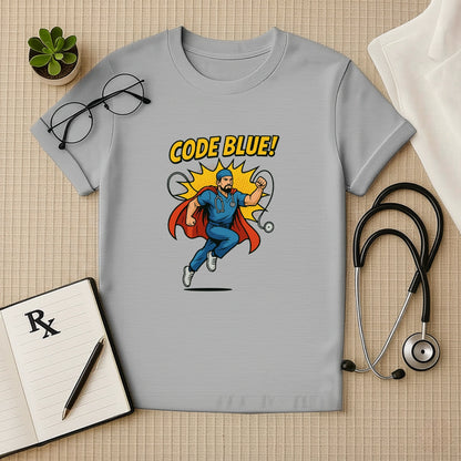 Code Blue – Heroic Doctor T-shirt for Real-Life Lifesavers