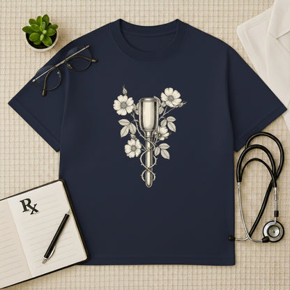 Floral Pinard Horn Gynae Oversized T-Shirt