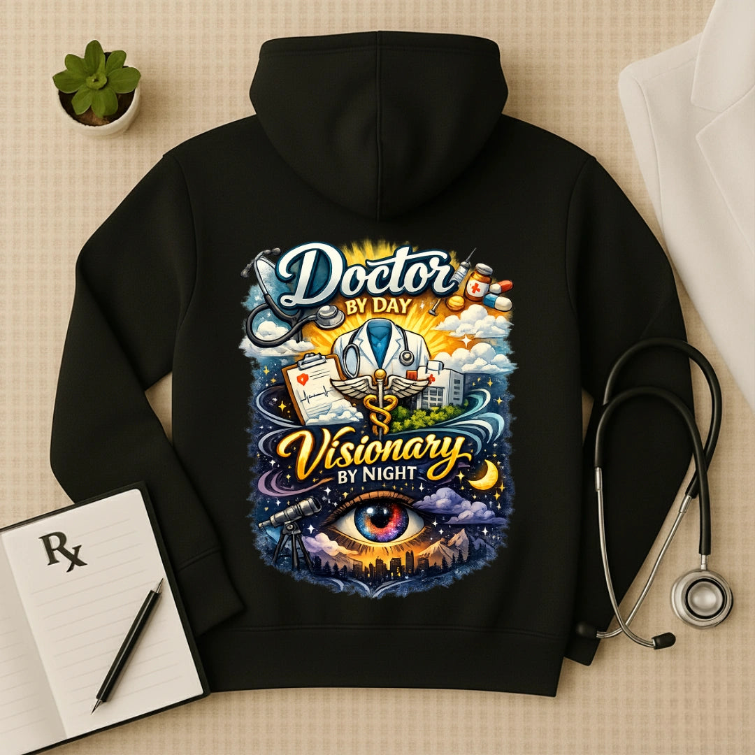 "Visionary By Night" Premium Doctor Oversized Hoodie