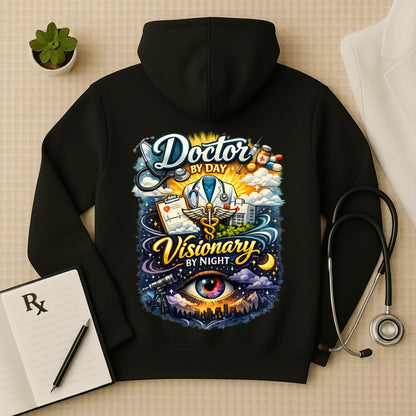 "Visionary By Night" Premium Doctor Oversized Hoodie