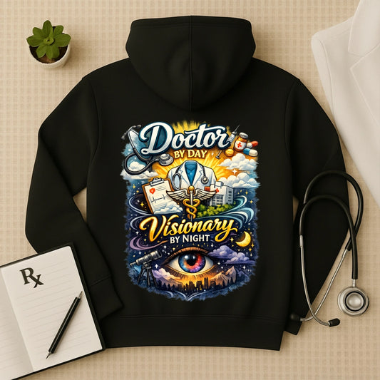 "Visionary By Night" Premium Doctor Oversized Hoodie