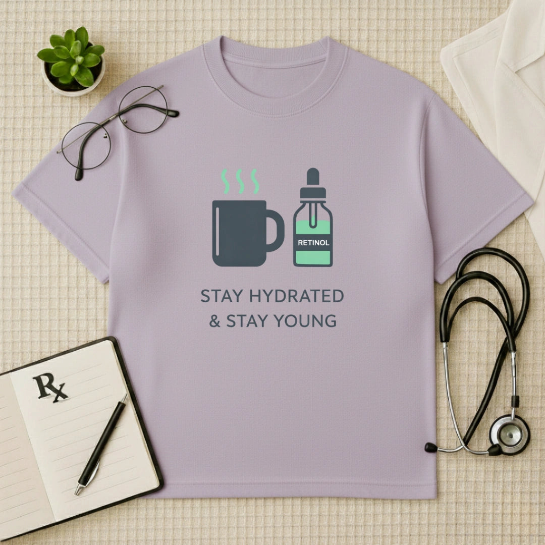 Stay Hydrated & Stay Young Oversized T-shirt