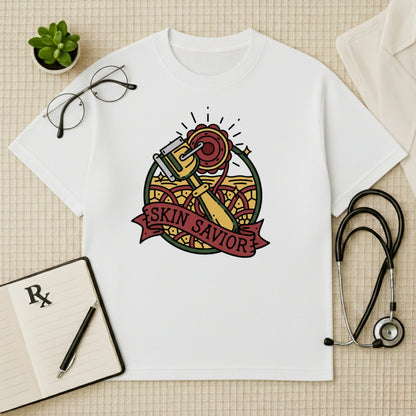 Skin Savior Tattoo Art Oversized T-Shirt