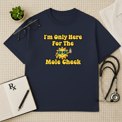 Mole Check Oversized Fun Graphic T-Shirt