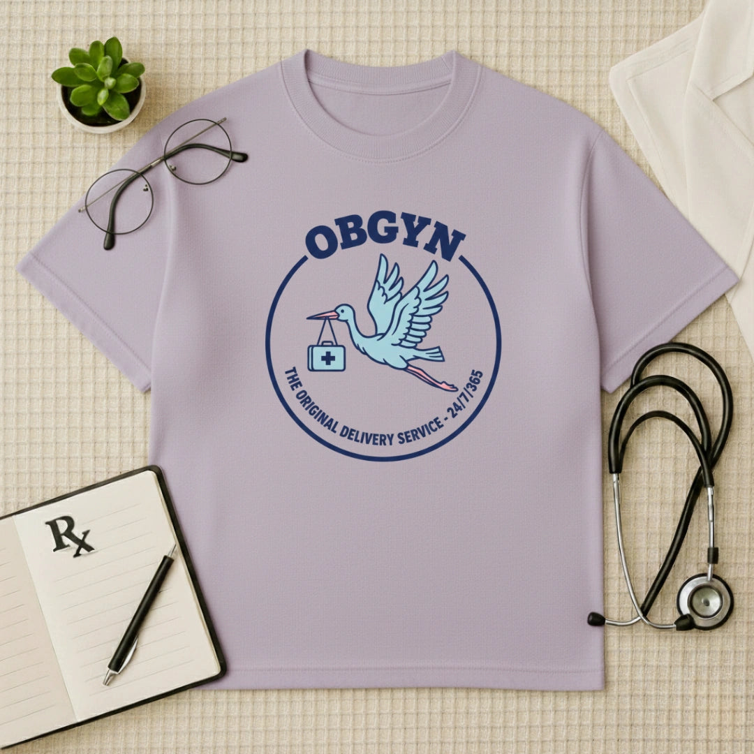 OBGYN Delivery Oversized T-shirt: The Original 24/7 Delivery Service