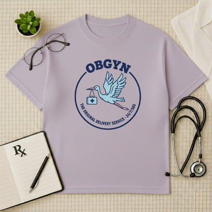 OBGYN Delivery Oversized T-shirt: The Original 24/7 Delivery Service
