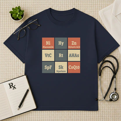 Skincare Elements Periodic Oversized T-Shirt