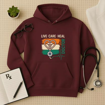 Live Care Heal: Premium Medical Professional Hoodie