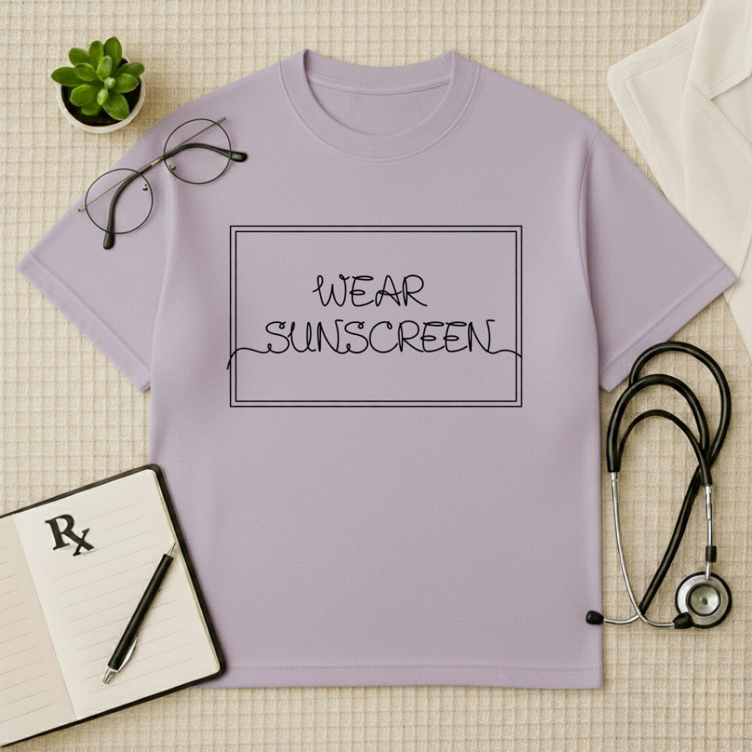 Wear Sunscreen Oversized T-Shirt