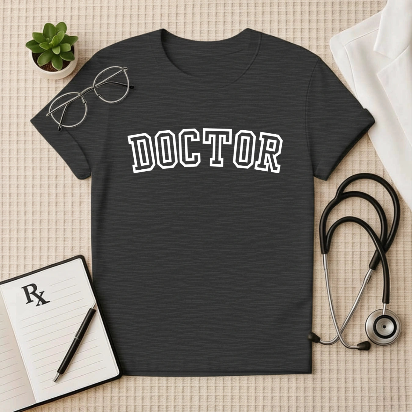 DOCTOR Varsity Bold T-shirt for Medical Professionals