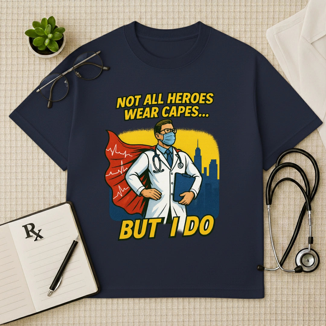 Doctor Superhero Cape Oversized T-Shirt