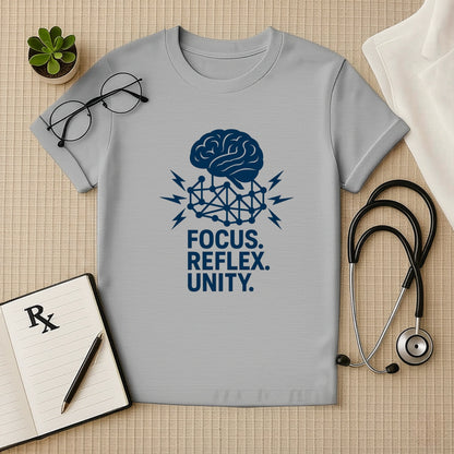 Focus Reflex Unity T-Shirt | Brain Doctor Unisex Tee for Healthcare Workers