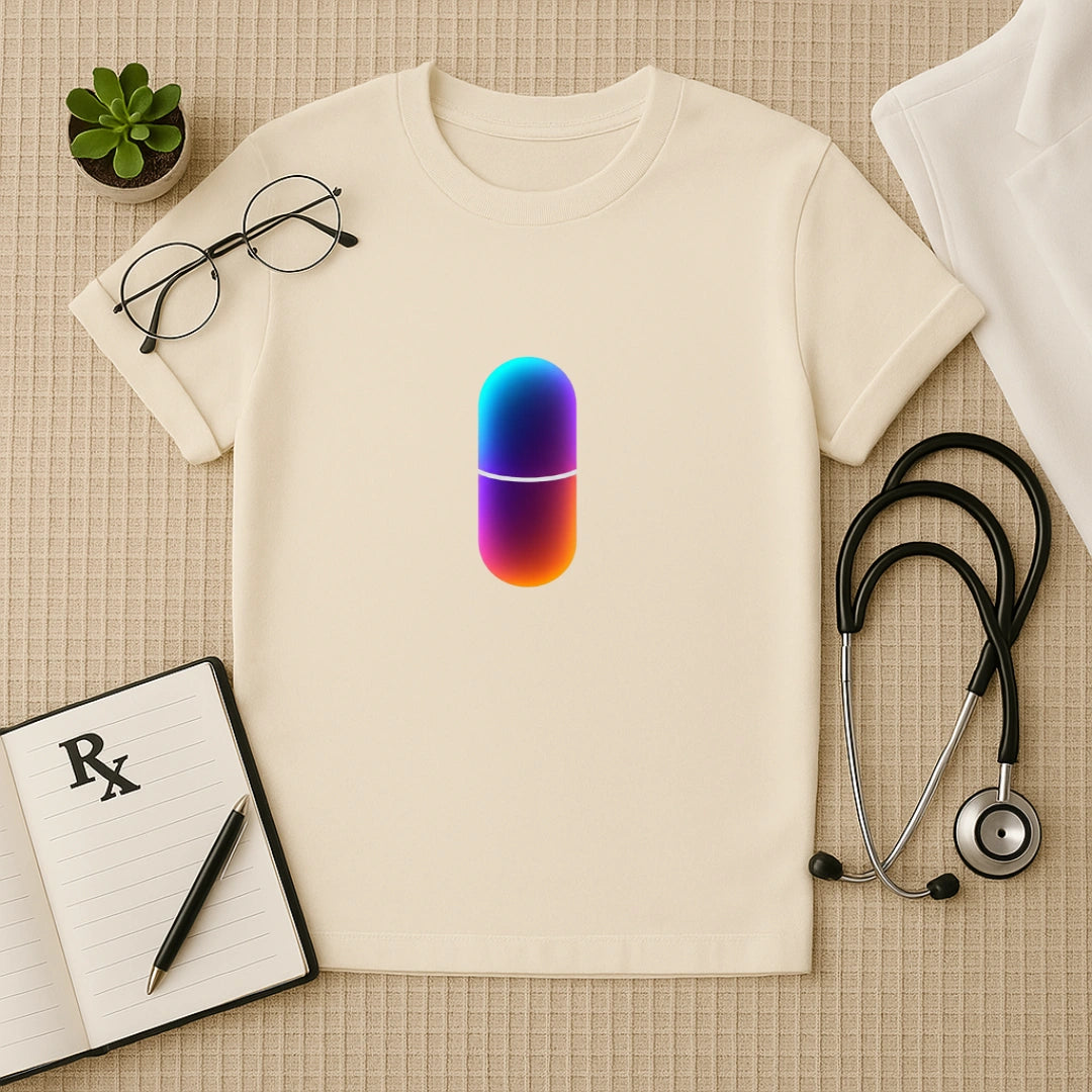 Gradient Digital Pill Doctor T-Shirt