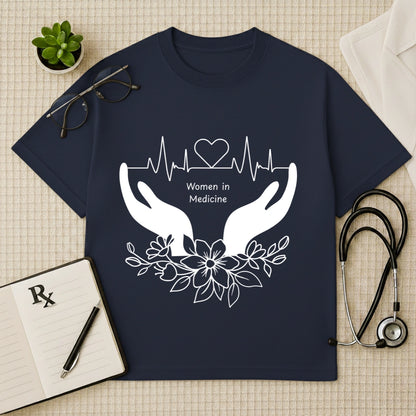 Women in Medicine Doctor Graphic Oversized T-Shirt