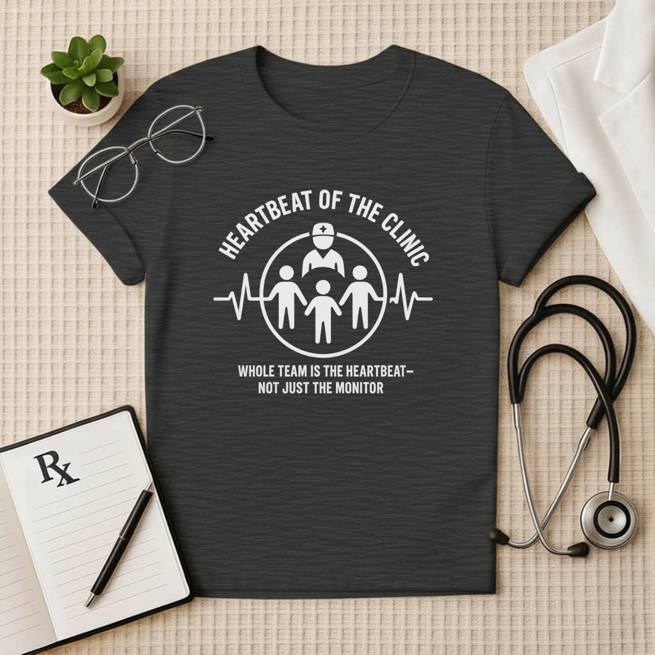 Heartbeat of the Clinic T-Shirt | Unisex Tee for Healthcare Workers