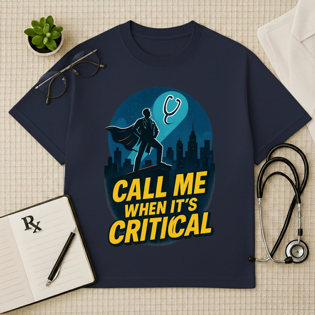 "Critical" Superhero Doctor Oversized T-Shirt