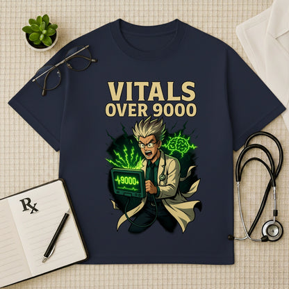 Vitals Over 9000  Anime Doc Swag Oversized Tee