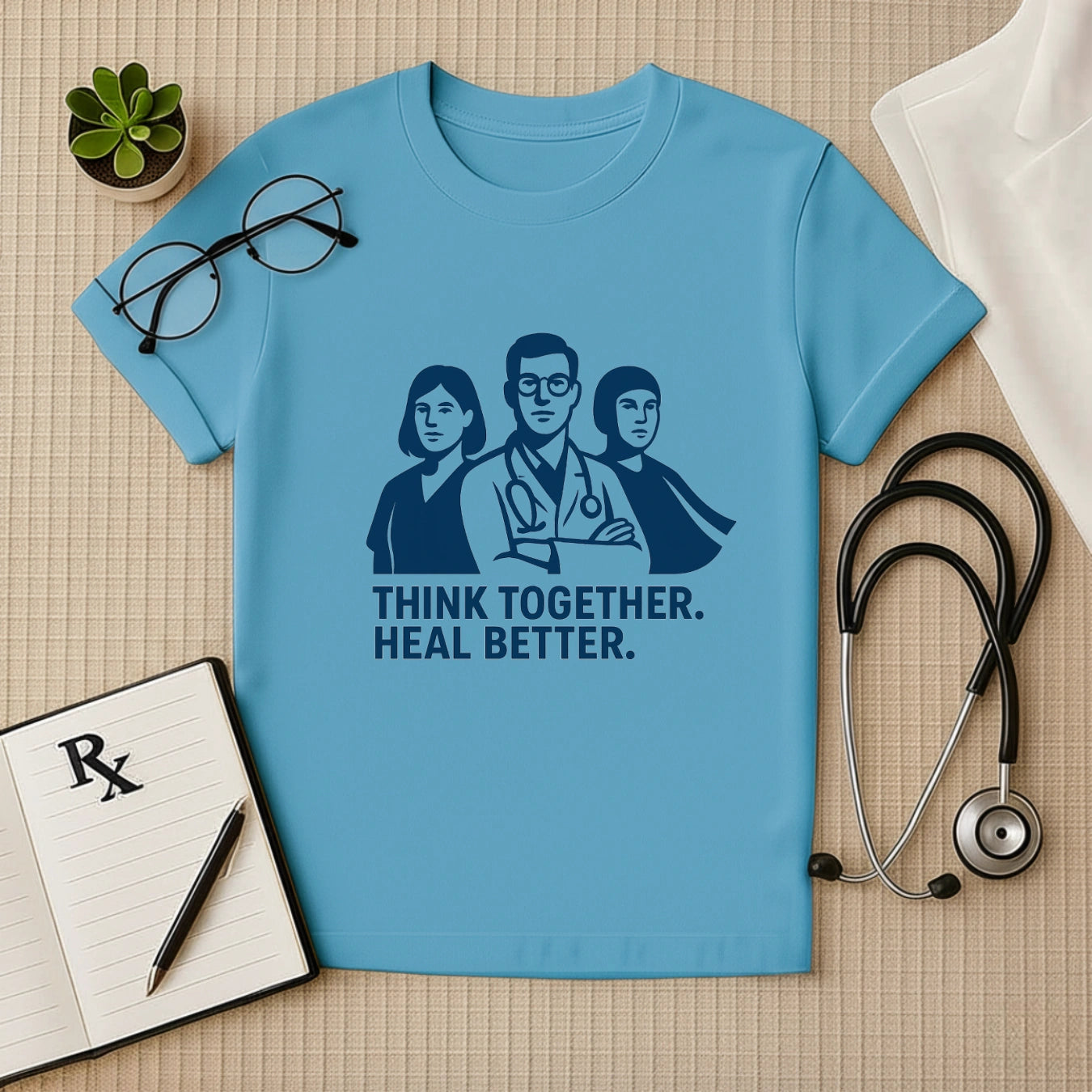 Think Together Heal Better T-Shirt | Unisex Fit for Healthcare Workers