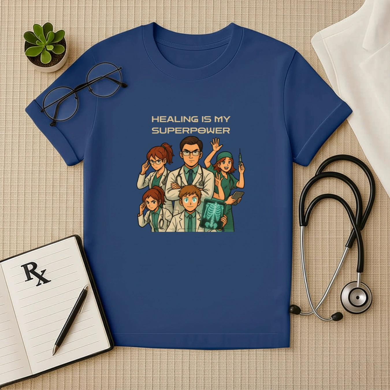 Healing Is My Superpower – Anime Medical T-Shirt for Healers & Doctors