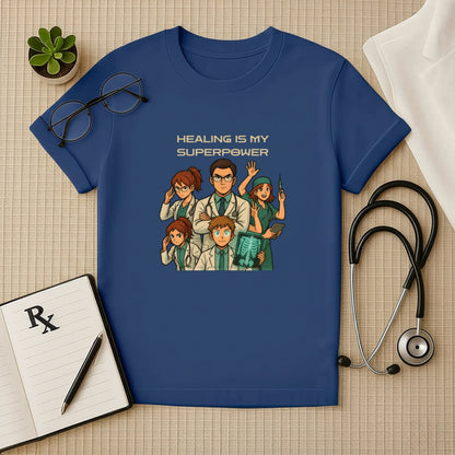 Healing Is My Superpower – Anime Medical T-Shirt for Healers & Doctors