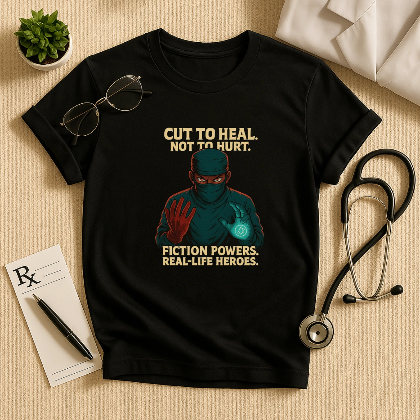 Cut to Heal Surgeon T-shirt – Anime Edition for Real-Life Heroes
