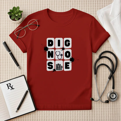 DIAGNOSE Block Graphic Doctor T-Shirt