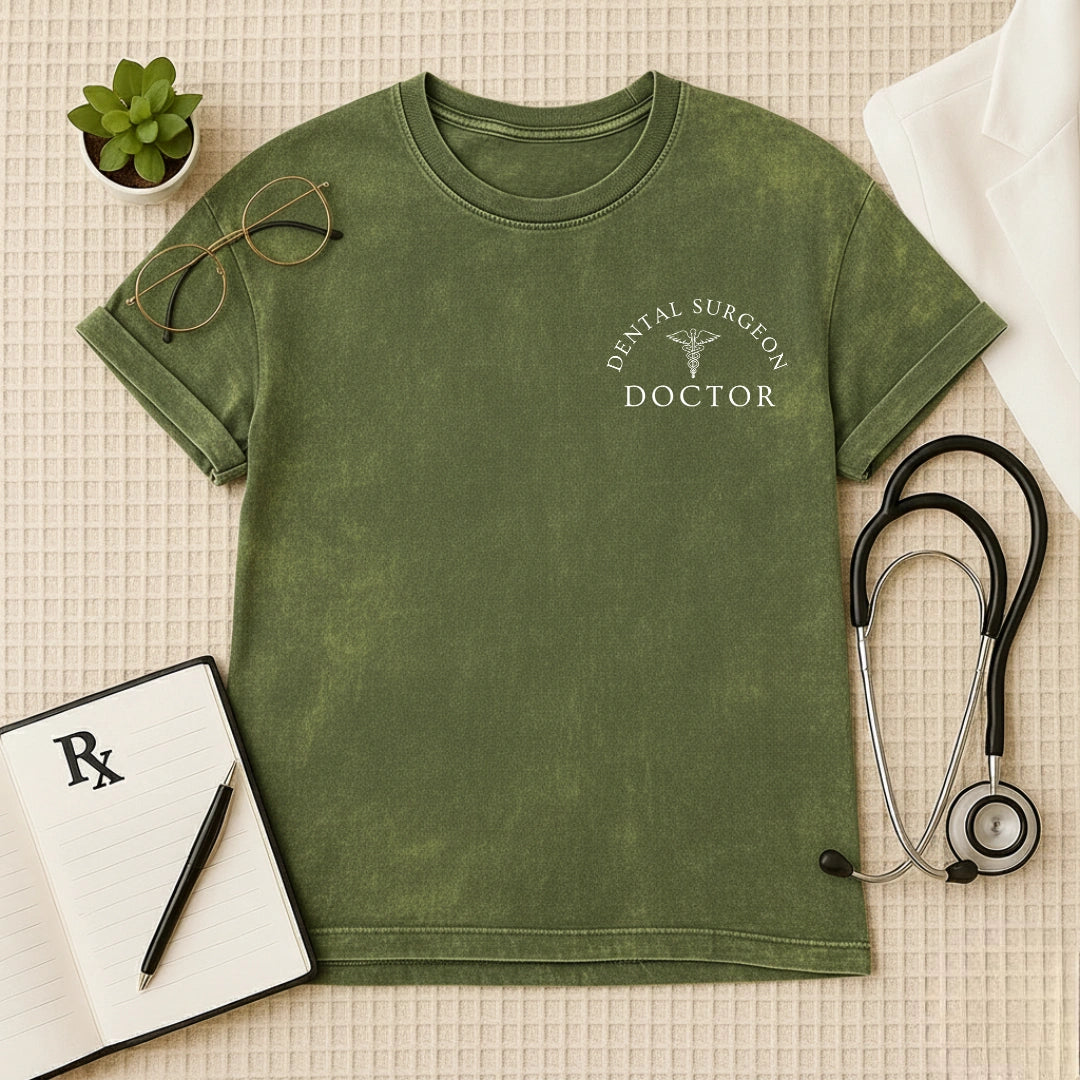 Dental Surgeon Doctor | Acid Wash Oversized T-Shirt