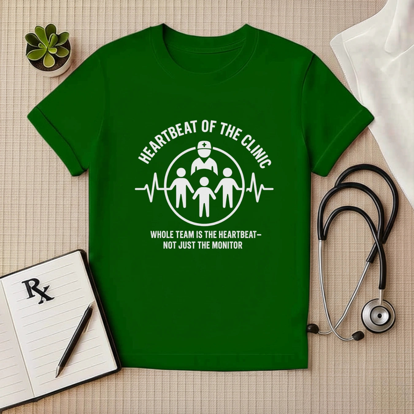 Heartbeat of the Clinic T-Shirt | Unisex Tee for Healthcare Workers