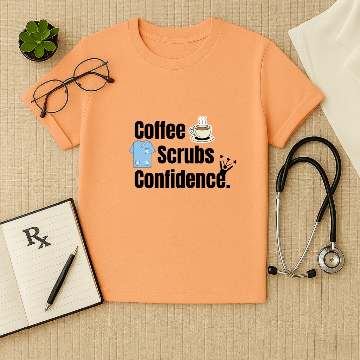 Coffee Scrubs Confidence: Doctor's Daily Essentials T-Shirt