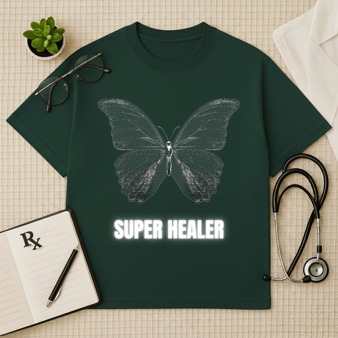 "Super Healer" Butterfly Doctor Oversized T-Shirt