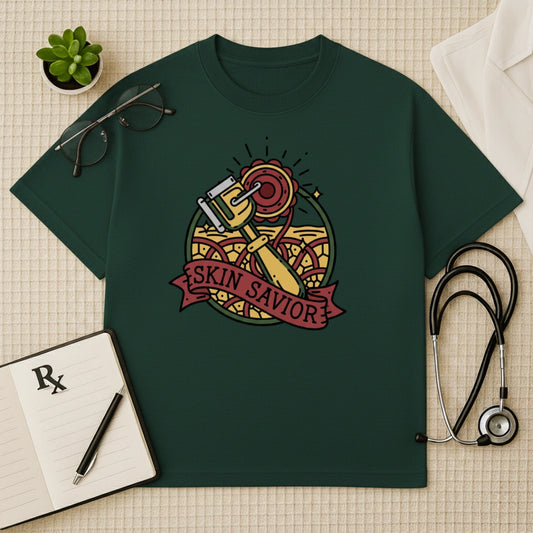 Skin Savior Tattoo Art Oversized T-Shirt